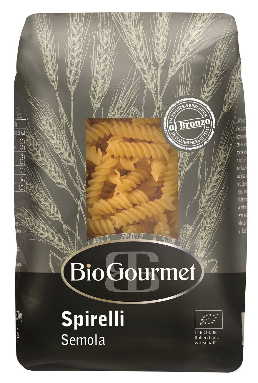 500 г. BIOGOURMET макароны Spirelli semola, 500 г. BIOGOURMET макароны Spaghetti semola, 500 г. BIOGOURMET макароны Penne semola, 500 г. Casa Rinaldi макароны Calabresi, 500 г.